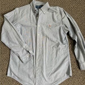 Ralph Lauren Gray Casual Button Down Shirt